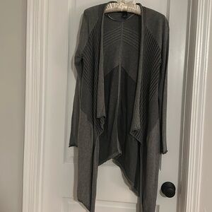 DKNY jeans open cardigan sweater in grey